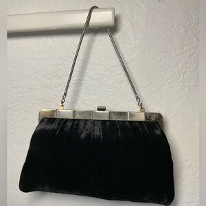 Vintage Elegant Black Evening Clutch